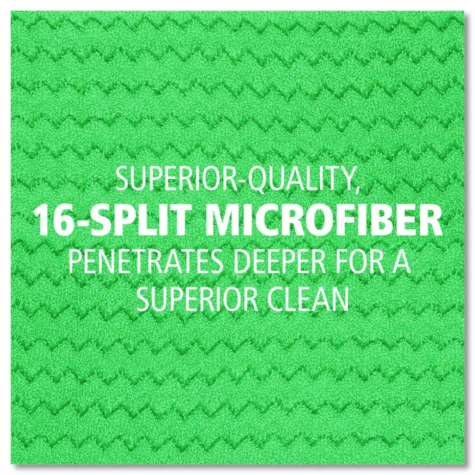 Rubbermaid Commercial HYGEN Microfiber Fringe Dust Mop, 5 3/4"W x 20 3/4"L, Green