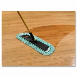 Rubbermaid Commercial HYGEN HYGEN Dry Dusting Mop Heads with Fringe, 36", Microfiber, Green