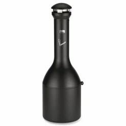 Rubbermaid Commercial Infinity Traditional Smoking Receptacle, 4.1 gal, 13 dia x 39h High, Black