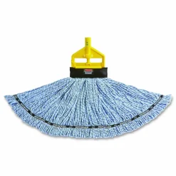 Rubbermaid Commercial Invader Fiberglass Side-Gate Wet-Mop Handle, 60", Gray/Yellow