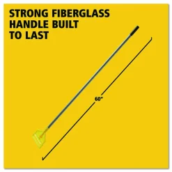 Rubbermaid Commercial Invader Fiberglass Side-Gate Wet-Mop Handle, 60