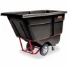 Rubbermaid Commercial 1250 lb Capacity Standard Duty Tilt Truck, 1250 lb Capacity, 33.50"W x 72.20"D x 43.80"H, Black