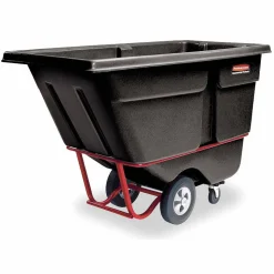 Rubbermaid Commercial 1250 lb Capacity Standard Duty Tilt Truck, 1250 lb Capacity, 33.50"W x 72.20"D x 43.80"H, Black