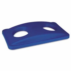 Rubbermaid Commercial Lid for Slim Jim Bottle Recycling Container, 20.38w x 11.38d x 2.75h, Blue