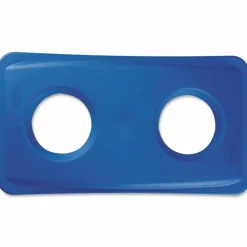 Rubbermaid Commercial Lid for Slim Jim Bottle Recycling Container, 20.38w x 11.38d x 2.75h, Blue
