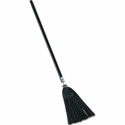 Rubbermaid Commercial Lobby Pro Synthetic-Fill Broom, Synthetic Bristles, 37.5" Overall Length, Black