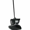 Rubbermaid Commercial Lobby Pro Upright Dustpan, with Cover, 12.5 x 37, Plastic/Metal, Black