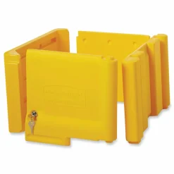 Rubbermaid Commercial Locking Cabinet, For Rubbermaid Commercial Cleaning Carts, Yellow