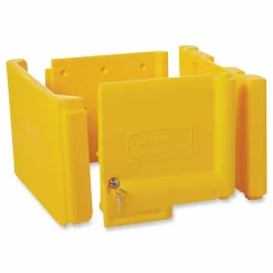 Rubbermaid Commercial Locking Cabinet, For Rubbermaid Commercial Cleaning Carts, Yellow