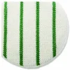 Rubbermaid Commercial Low Profile Scrub-Strip Carpet Bonnet, 19" Diameter, White/Green
