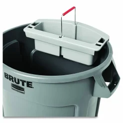 Rubbermaid Commercial Maid Caddy, Two Compartments, 16 x 9 x 5, Gray