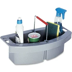 Rubbermaid Commercial Maid Caddy, Two Compartments, 16 x 9 x 5, Gray