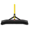 Rubbermaid Commercial Maximizer Push-to-Center Broom, 24", Polypropylene Bristles, Yellow/Black