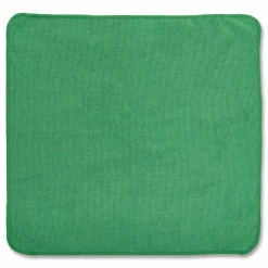 Rubbermaid Commercial Microfiber Cleaning Cloths, 12 x 12, Green, 24/Pack