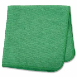 Rubbermaid Commercial Microfiber Cleaning Cloths, 12 x 12, Green, 24/Pack