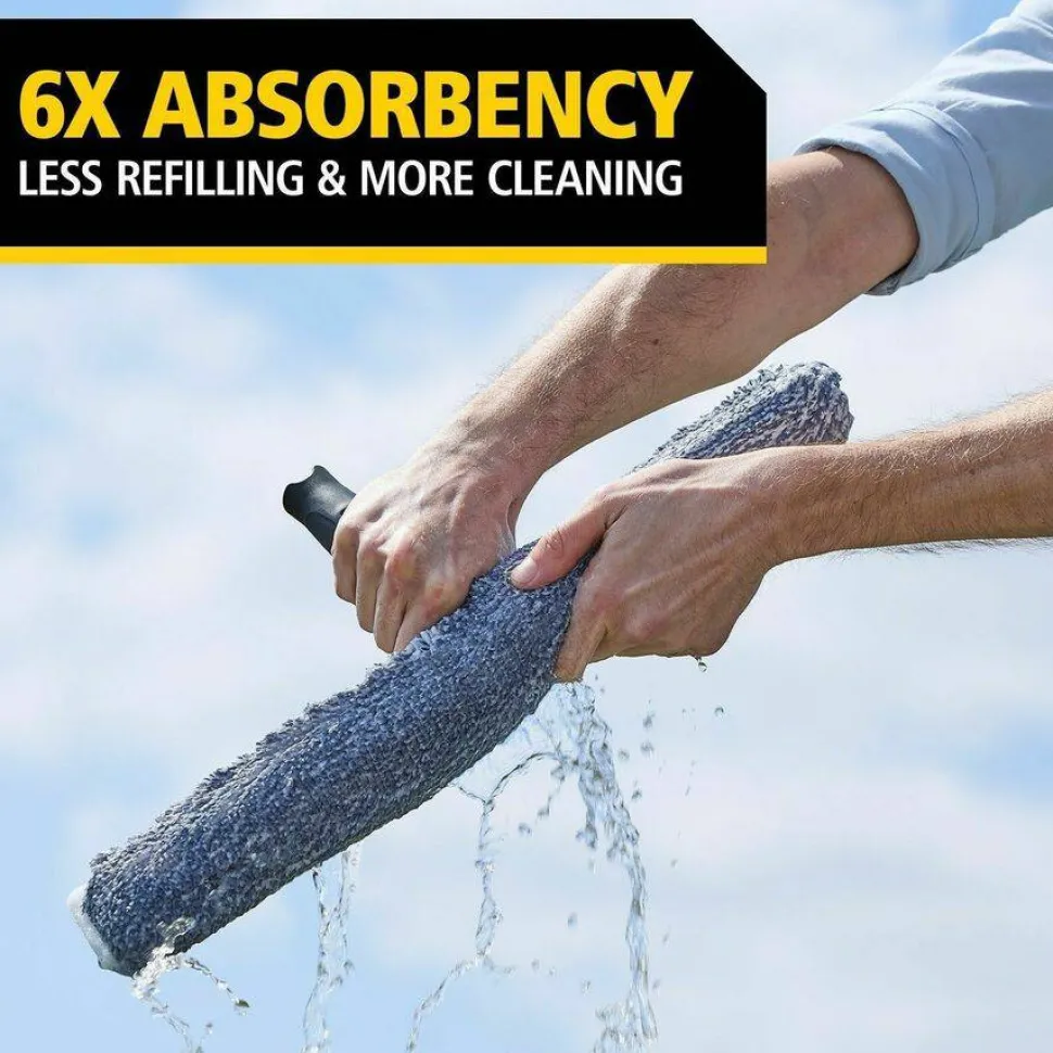 Rubbermaid Commercial Microfiber Glass/Window Cleaning Washer, 18" Wide Blade