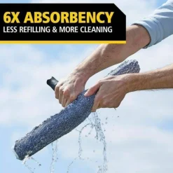 Rubbermaid Commercial Microfiber Glass/Window Cleaning Washer Sleeve, 14