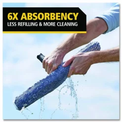 Rubbermaid Commercial Microfiber Glass/Window Cleaning Washer Sleeve, 10