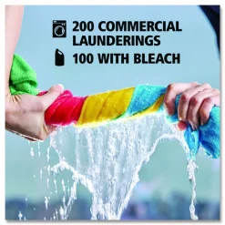 Rubbermaid Commercial Microfiber Cleaning Cloths, 16 x 16, Green, 24/Pack
