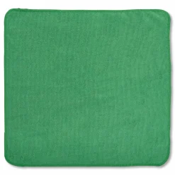 Rubbermaid Commercial Microfiber Cleaning Cloths, 16 x 16, Green, 24/Pack