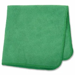 Rubbermaid Commercial Microfiber Cleaning Cloths, 16 x 16, Green, 24/Pack