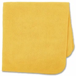 Rubbermaid Commercial Microfiber Cleaning Cloths, 16 x 16, Yellow, 24/Pack