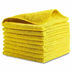 Rubbermaid Commercial Microfiber Cleaning Cloths, 16 x 16, Yellow, 24/Pack