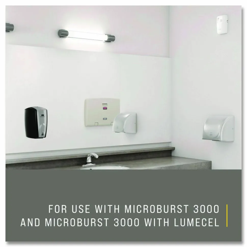 Rubbermaid Commercial Microburst 3000 Refill, Orchard Fields, 2 oz Aerosol Spray, 12/Carton