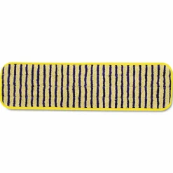 Rubbermaid Commercial Microfiber Scrubber Pad, Vertical Polyprolene Stripes, 18