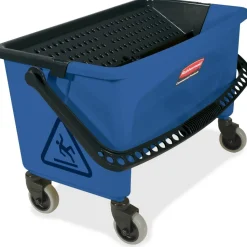 Rubbermaid Commercial Microfiber Floor Finishing System, 3 gal, Blue/Black/White