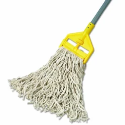 Rubbermaid Commercial Non-Launderable Economy Cut-End Cotton Wet Mop Head, 16 oz, 1