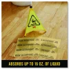 Rubbermaid Commercial Over-the-Spill Pad, Caution Wet Floor, 16 oz, 16.5 x 20, 22 Sheets/Pad