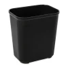 Rubbermaid Commercial Products Fire Resistant Wastebasket 28 QT Black, for Hospitals/Schools/Hotels/Offices (FG254300BLA)