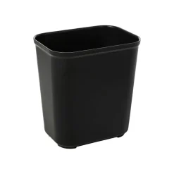 Rubbermaid Commercial Products Fire Resistant Wastebasket 28 QT Black, for Hospitals/Schools/Hotels/Offices (FG254300BLA)
