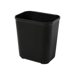 Rubbermaid Commercial Products Fire Resistant Wastebasket 28 QT Black, for Hospitals/Schools/Hotels/Offices (FG254300BLA)