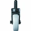 Rubbermaid Commercial Replacement Bayonet-Stem Swivel Casters, Grip Ring Stem, 3" Soft Rubber Wheel, Black