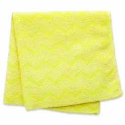Rubbermaid Commercial Reusable Cleaning Cloths, Microfiber, 16 x 16, Yellow, 12/Carton