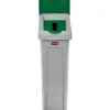 Rubbermaid Commercial Slim Jim Lid Green Paper Slot - Green - Plastic - 1 Each