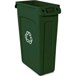 Rubbermaid Commercial Slim Jim 23-Gallon Vented Recycling Containers