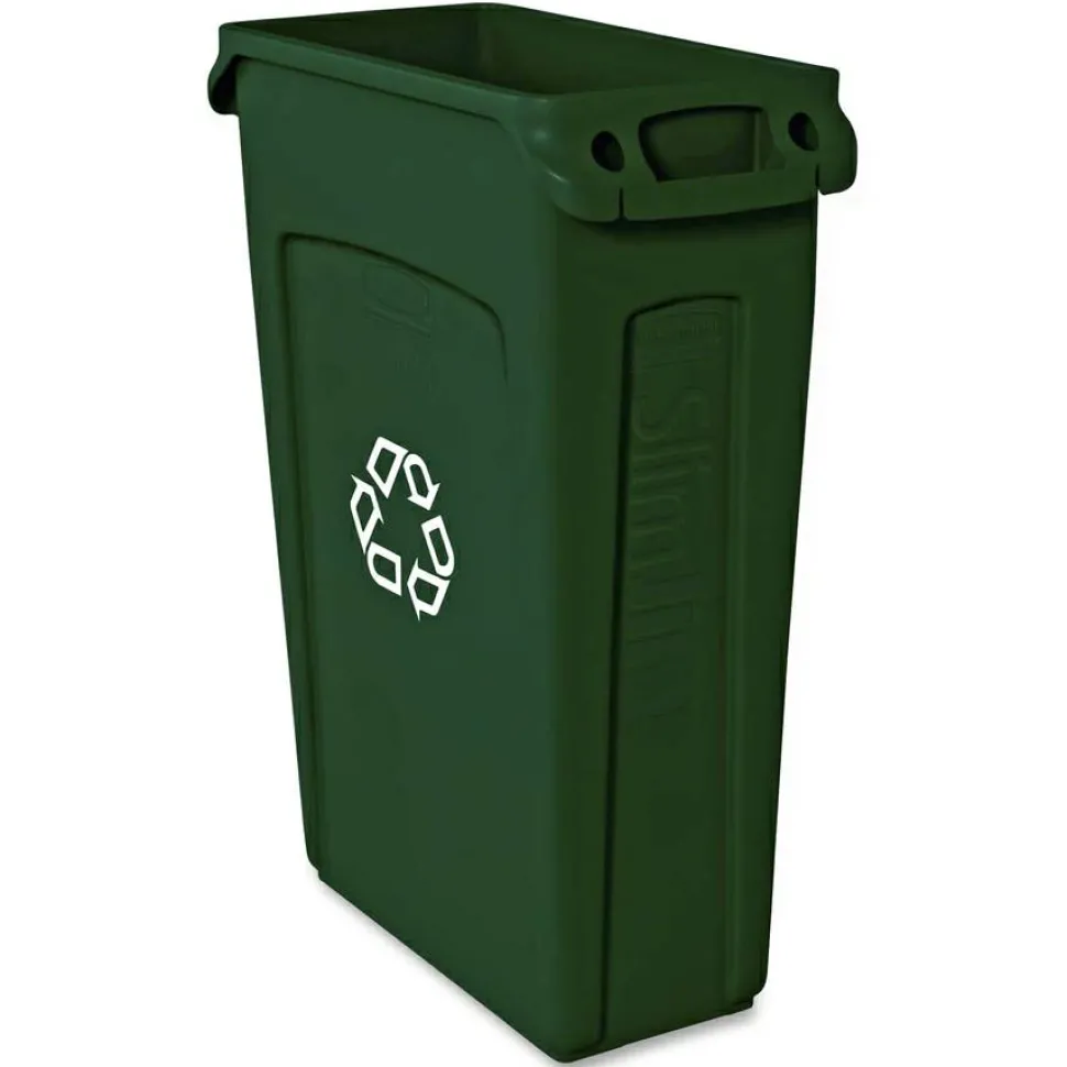 Rubbermaid Commercial Slim Jim 23-Gallon Vented Recycling Containers
