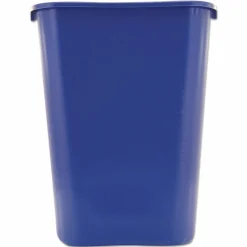 Rubbermaid Commercial Slim Jim Rectangular Plastic Recycling Container, 10.3 Gallons, Blue