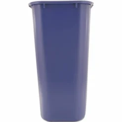 Rubbermaid Commercial Slim Jim Rectangular Plastic Recycling Container, 10.3 Gallons, Blue