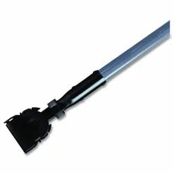 Rubbermaid Commercial Snap-On Fiberglass Dust Mop Handle, 1" dia x 60", Gray/Black