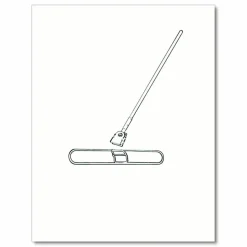Rubbermaid Commercial Snap-On Fiberglass Dust Mop Handle, 1