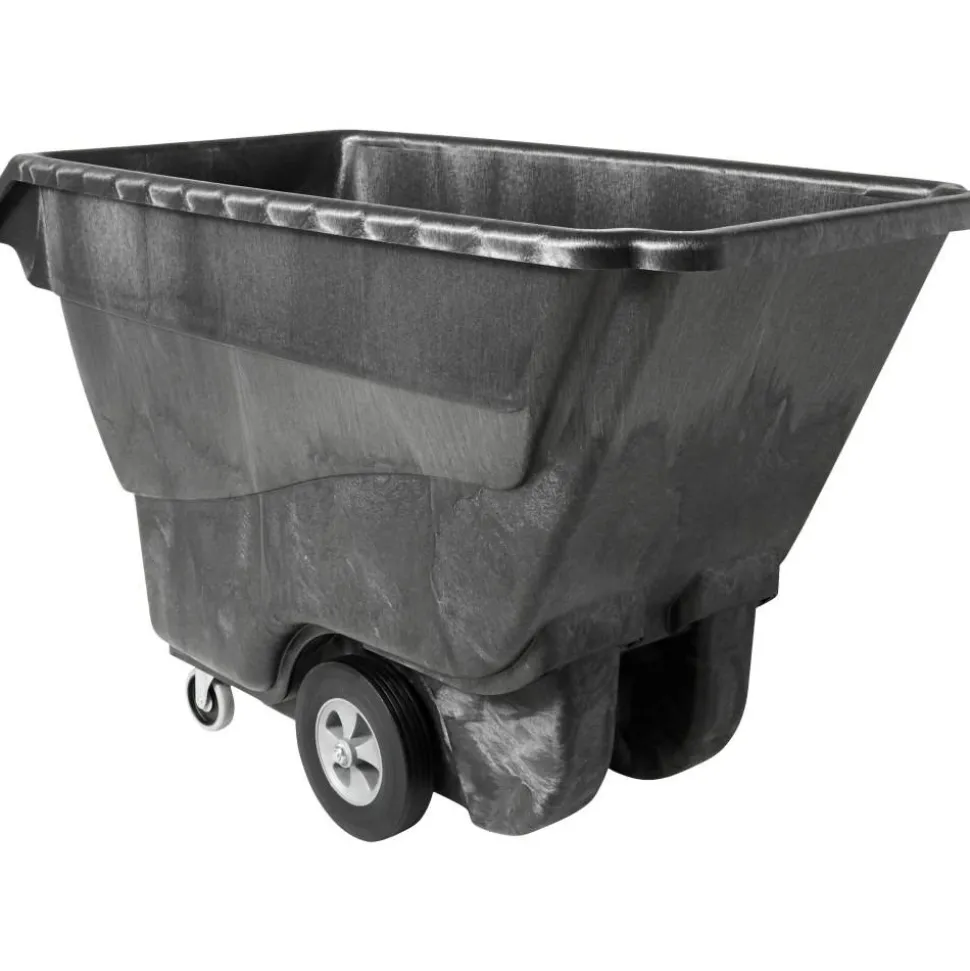 Rubbermaid Commercial Standard Duty Utility Truck, 1250 lb Capacity, Structofoam, 33"W x 72"D x 43"H, Black