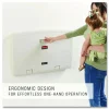 Rubbermaid Commercial Sturdy Station 2 Baby Changing Table, 33.5 x 21.5, Platinum