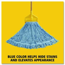 Rubbermaid Commercial Super Stitch Blend Mop Head, Cotton/Synthetic, Large, 1