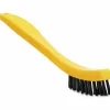 Rubbermaid Commercial Synthetic-Fill Tile and Grout Brush, 8-1/2 inches Yellow Plastic Handle, Sold as One Brush