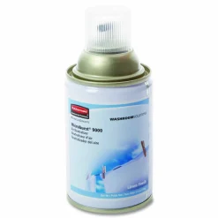 Rubbermaid Commercial TC Microburst 9000 Air Freshener Refill, Linen Fresh, 5.3 oz Aerosol Spray, 4/Carton