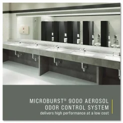 Rubbermaid Commercial TC Microburst Odor Control System 9000 LCD, 3.6 x 4.33 x 8.75, White